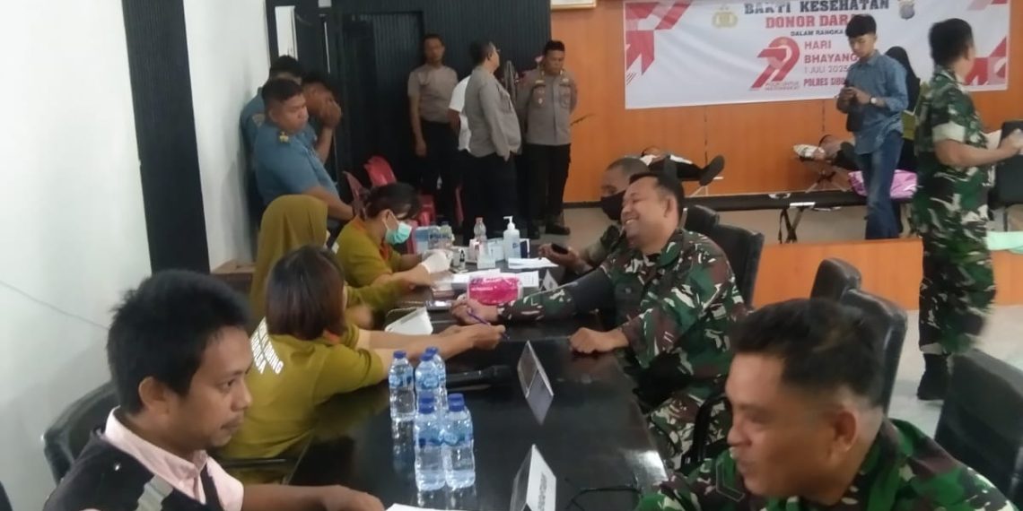 Polri Peduli Polres Sibolga Gelar Donor Darah, Bantu Warga Yang Membutuhkan
