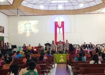 Himbauan Kamtibmas Disampaikan Polres Sibolga, Di Gereja Pentakosta Indonesia Sidang Sibolga