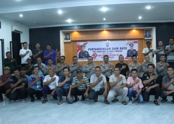 Kapolres Sibolga Buka Lomba Dam Batu Antar Pos Satkamling, Dalam Rangka Hari Bhayangkara Ke-79