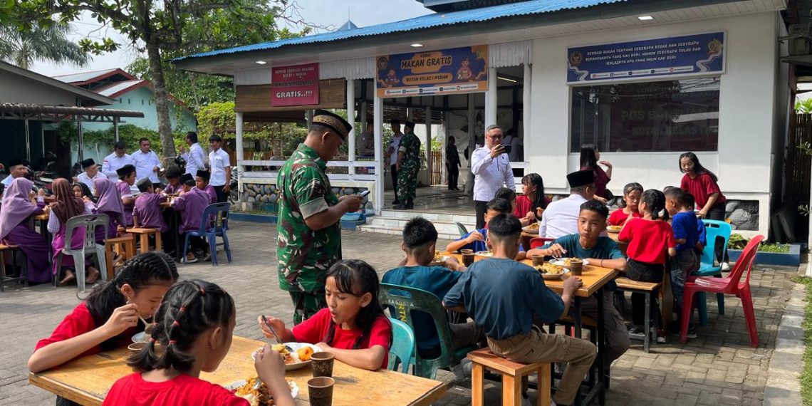 Rutan Kelas I Medan Gelar Makan gratis dengan anak-anak panti asuhan