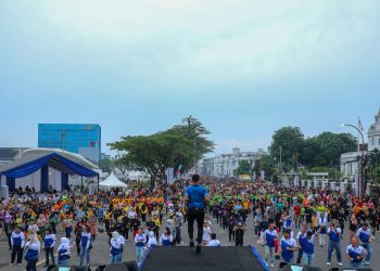 Semarak Car Free Day HUT Bhayangkara ke-79 di Merdeka Walk Medan: Wakapolda Sumut Ajak Masyarakat Hidup Sehat dan Dekat dengan Polri