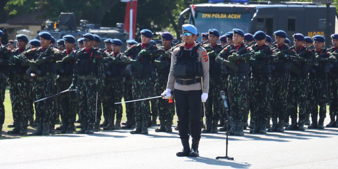 Gubernur Aceh Pimpin Upacara Hari Bhayangkara di Blang Padang