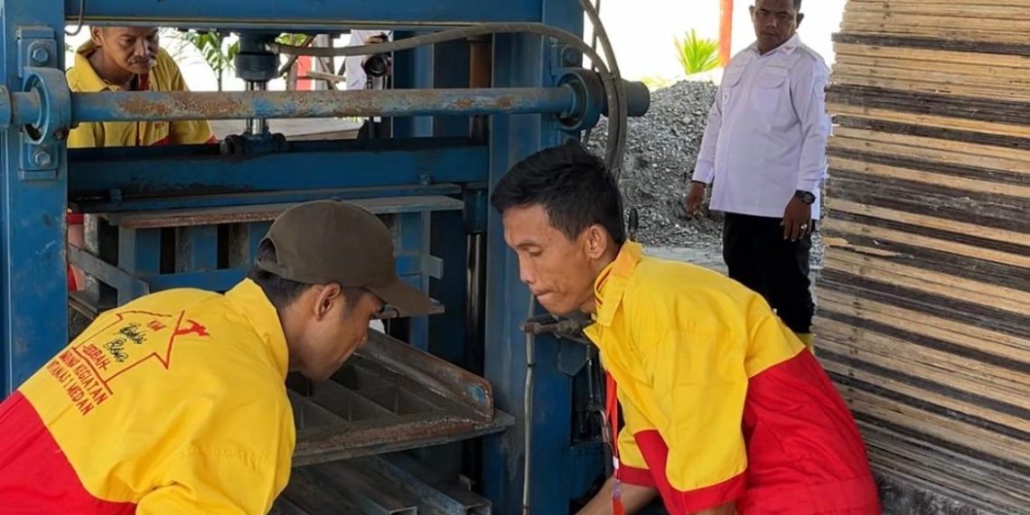 200 Ribu Paving Blok Buatan Warga Binaan Rutan Kelas I Medan Kembali Terjual
