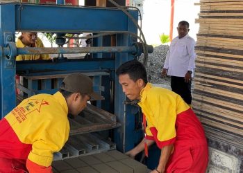 200 Ribu Paving Blok Buatan Warga Binaan Rutan Kelas I Medan Kembali Terjual