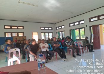 Kapolsek Sukaramai Rangkul Dan Ajak Tomas, Toda, Perangkat Desa Dan Seluruh Elemen Masyarakat Untuk Cegah Karhutla.