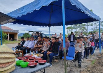 Dukung Ketahanan Pangan Kembali Polres Pakpak Bharat Lakukan Penanaman Serentak Kuartal III Di Lahan Perhutanan Sosial.