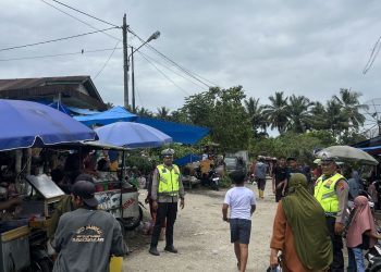 Pasar Rakyat / Onan Sibande Jadi Agenda Kegiatan Rutin Yang Di Tingkatkan Oleh Polres Pakpak Bharat.