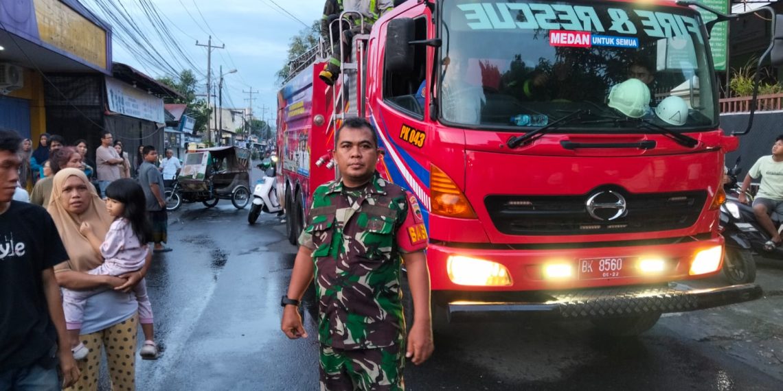 Kebakaran di Medan Denai Hanguskan 5 Rumah, Diduga Akibat Ledakan Tabung Gas Elpiji