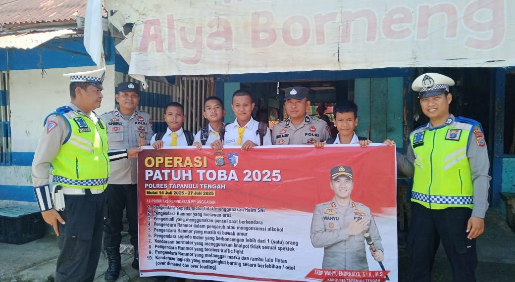 Hari Ketiga Operasi Patuh Toba 2025, Polres Sibolga berikan Tindak Tegas kepada 22 Pelanggar Lalu Lintas