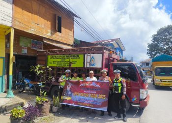 Sat Lantas Polres Dairi Gelar Sosialisasi Operasi Patuh Toba 2025 Kepada Pemilik Pangkalan Gas Dan Sopir Truk LPG