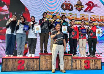Polwan Polda Aceh Raih Juara II Presisi Beregu dalam Kejuaraan Menembak Kapolri Cup 2025