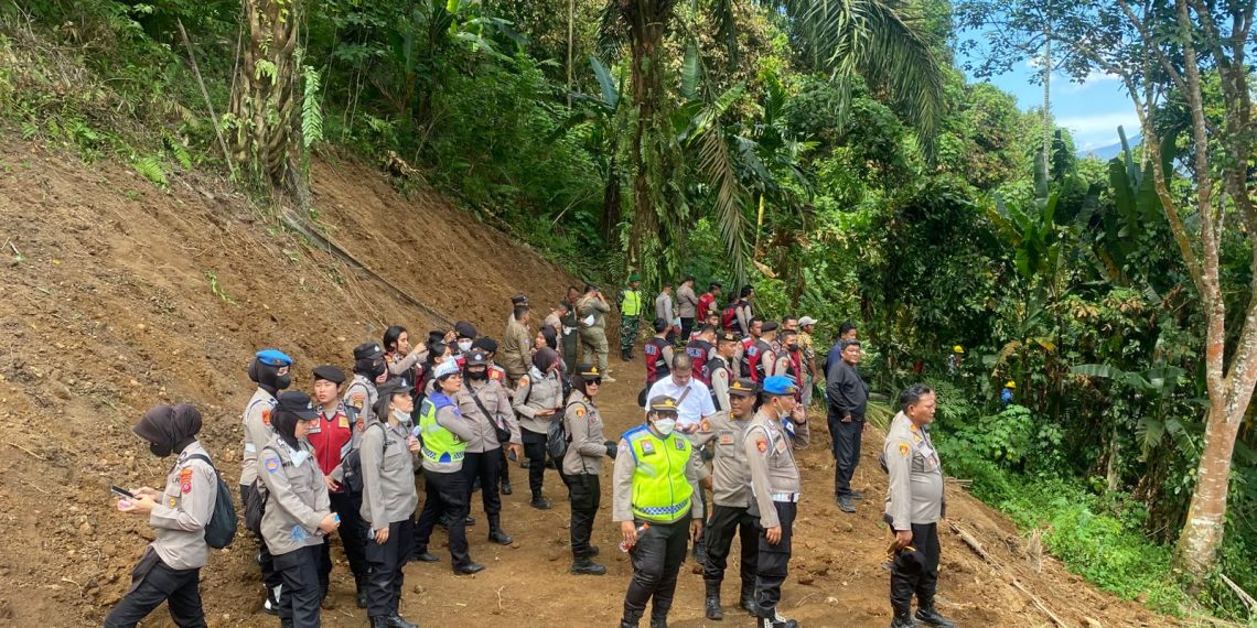 Polresta Deli Serdang Berhasil Amankan Kegiatan Eksekusi Lahan Bendungan Lau Simeme