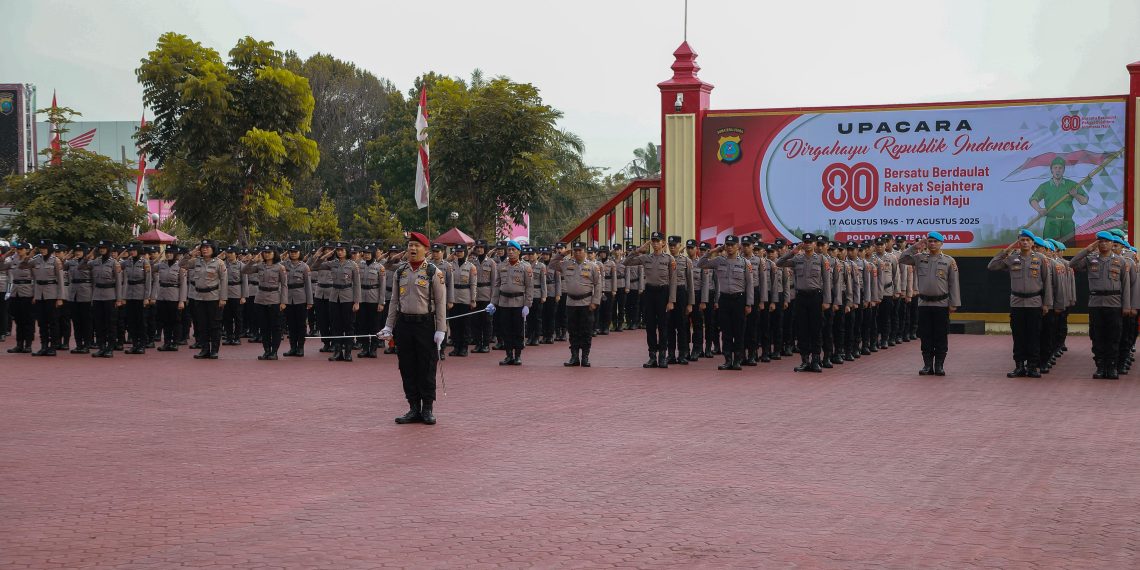Polda Sumut Gelar Upacara Peringatan HUT RI ke-80 dengan Khidmat