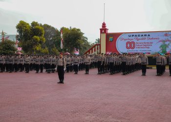 Polda Sumut Gelar Upacara Peringatan HUT RI ke-80 dengan Khidmat