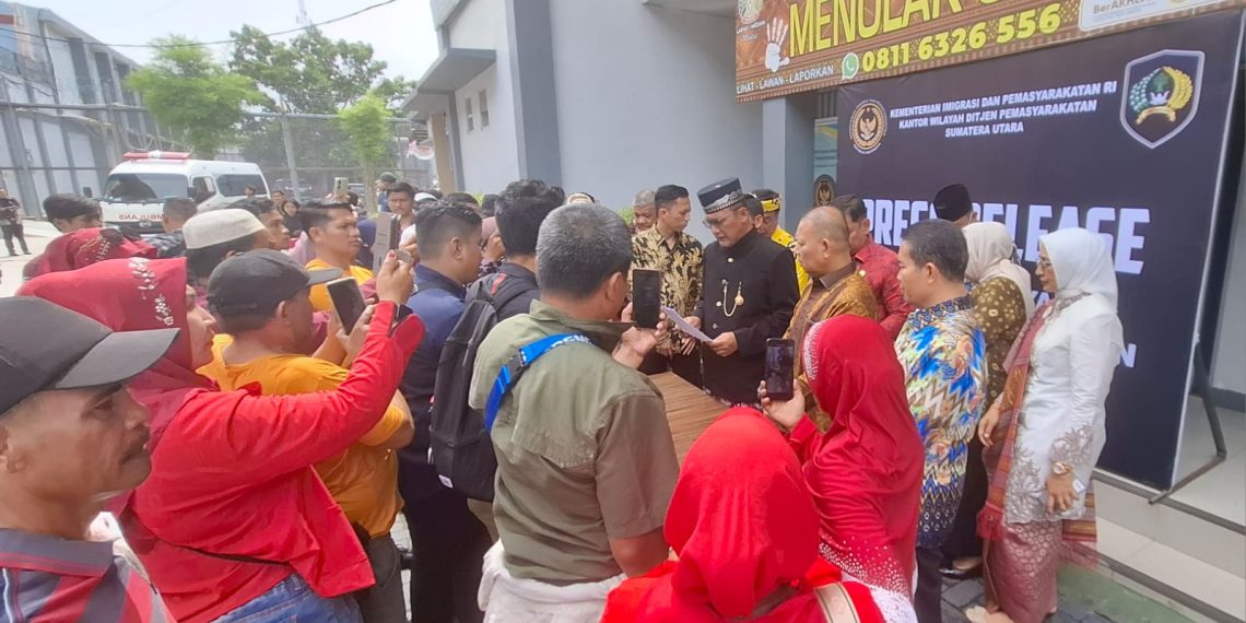Acara Penyerahan Remisi HUT RI ke-80 di Lapas I Medan Berlangsung Sukses, Puluhan Wartawan Apresiasi Keterbukaan Informasi