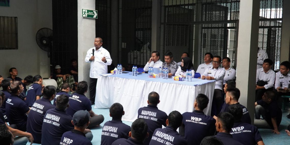 Gawat! Ratusan Warga Binaan Rutan Medan Mendadak Berkumpul dalam Blok, Ada Apa?
