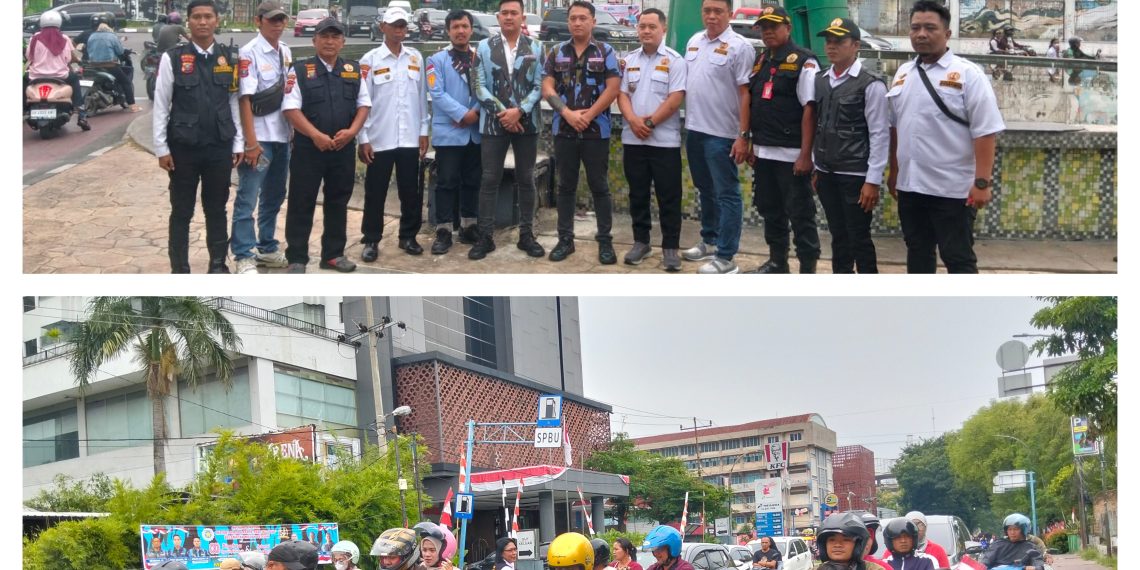 Semangat Nasionalisme Dibuktikan Oleh Pokdarkamtibmas Resor Medan dengan aksi berbagi 1000 bendera merah putih