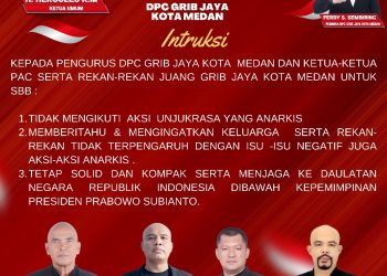 GRIB Jaya Kota Medan Imbau Anggota Tidak Ikut Aksi Demo