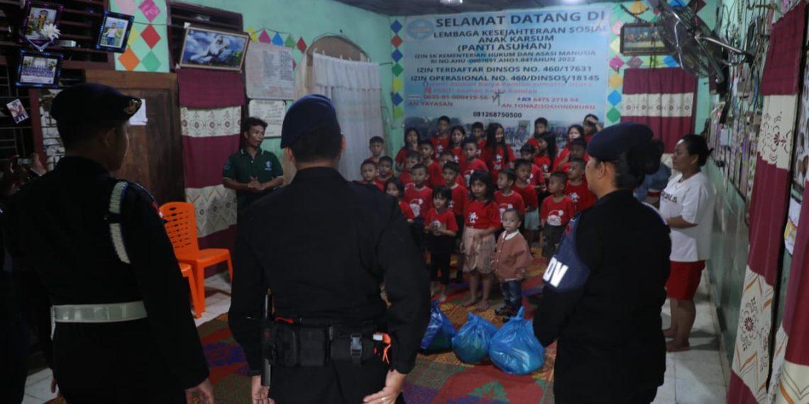 Brimob Polda Sumut Gelar “Minggu Kasih”, Tebar Kepedulian untuk Anak Panti Asuhan dan Warga Kurang Mampu