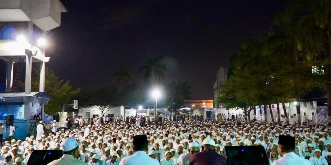 Penuh Khidmat, 1200 Warga Binaan Rutan I Medan Peringati Maulid Nabi Bersama Para Habaib