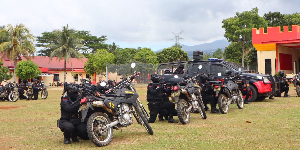 Brimob Batalyon C Pelopor Gelar Latihan Den 45 Anti Anarki, Perkuat Kesiapan Hadapi Situasi Kontinjensi