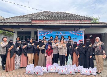 Srikandi Polri Berbagi Kasih: Polwan Polda Sumut Gelar Bakti Sosial HUT ke-77