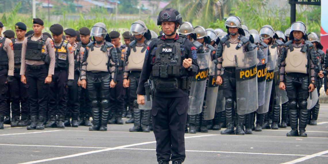Mengawal Demokrasi, Polda Sumut Latihan Penanganan Aksi Unras dengan Humanis