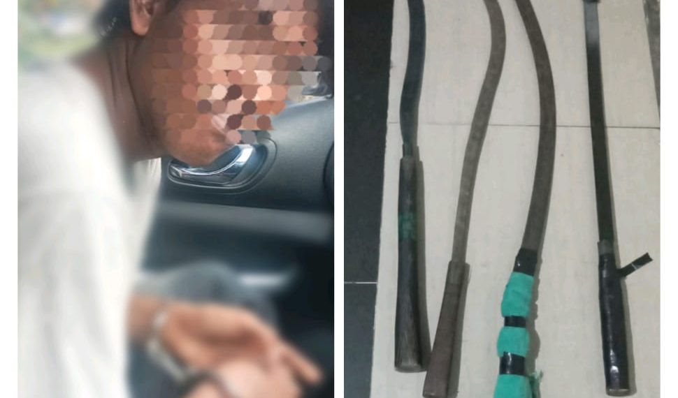 Polsek Medan Helvetia Mengamankan 3 Orang Pengendara Bersenjata Tajam