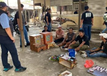 Polrestabes Medan Gerebek Sarang Narkoba di Jermal 15, Lima Orang Ditangkap