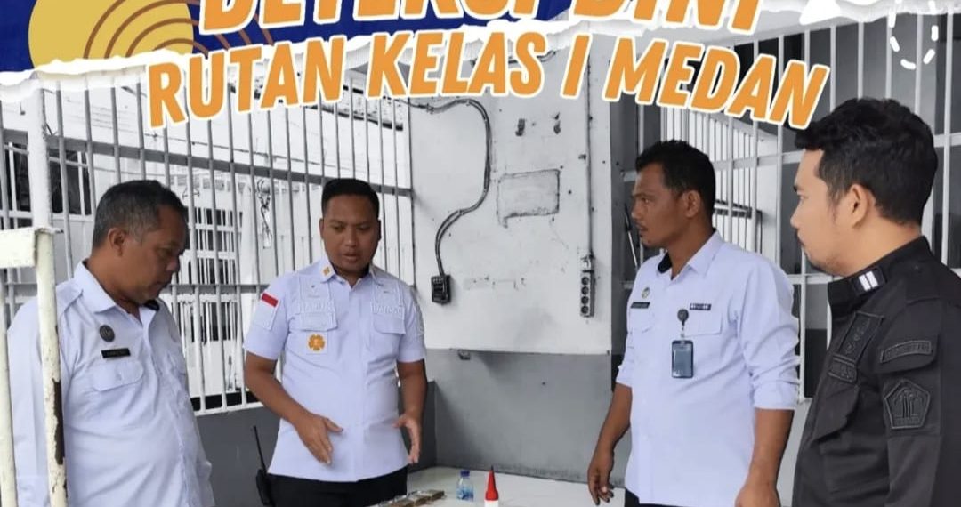 Deteksi Dini, Tim Pengamanan Rutan Kelas I Medan Laksanakan Pemeliharaan dan Rolling Gembok