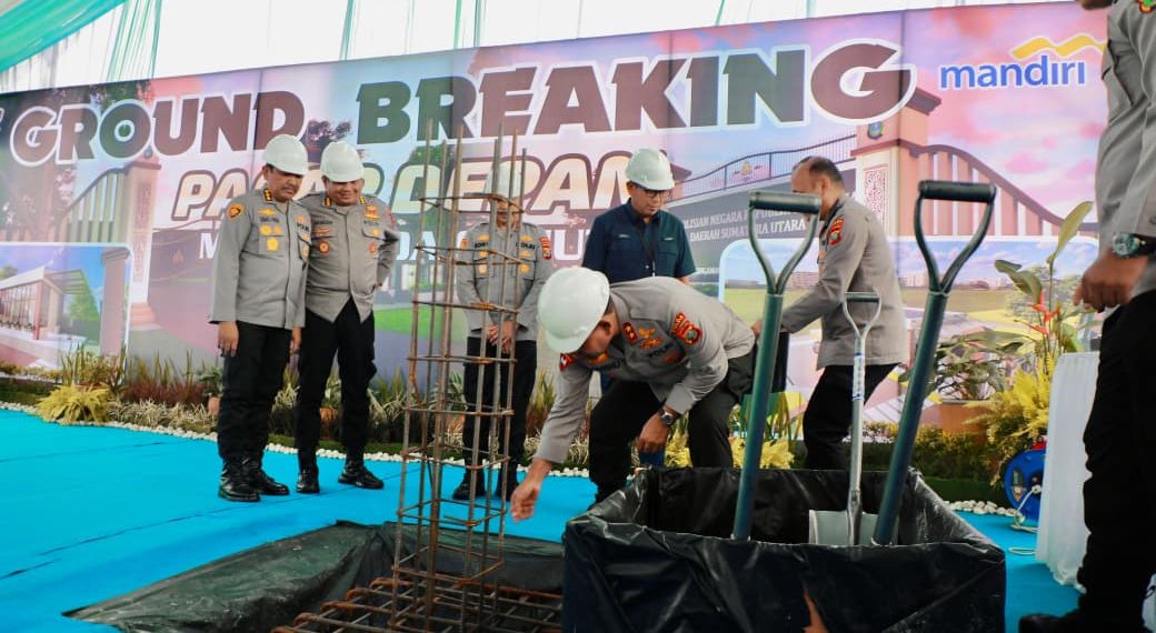 Wujudkan Lingkungan Aman dan Tertata, Kapolda Sumut Resmikan Pembangunan Pagar Depan Mapolda