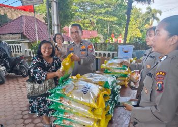 Polda Sumut Gelar Gerakan Pangan Murah di Gereja GBKP Bangun Mulia, Ringankan Beban Masyarakat