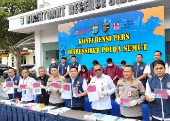 Sinergi dan Kolaborasi, Polda Sumut dan OJK Berhasil Bongkar Sindikat Penipuan Daring Ratusan Juta Rupiah