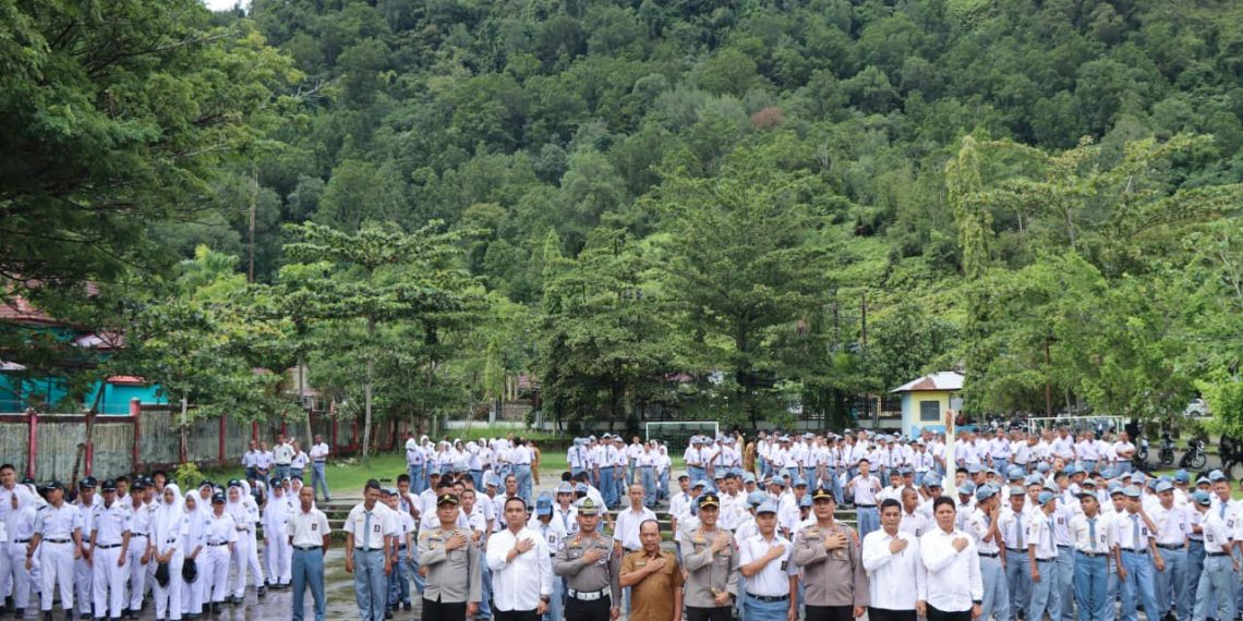 Kapolres Tapteng Imbau Ratusan Pelajar SMKN 3 Sibolga ; Jauhi Narkoba dan Taati Hukum di Sekolah dan Jalan Raya