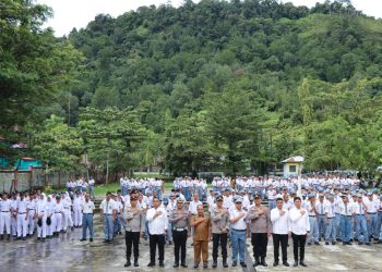 Kapolres Tapteng Imbau Ratusan Pelajar SMKN 3 Sibolga ; Jauhi Narkoba dan Taati Hukum di Sekolah dan Jalan Raya