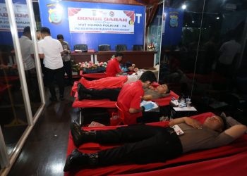 Sambut HUT ke-74, Humas Polda Sumut Gelar Donor Darah Serentak Wujud Kepedulian untuk Sesama