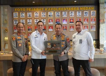 Perkuat Sinergi Penegakan Hukum, Kepala Rutan Kelas I Medan Silaturahmi Ke Polrestabes Medan