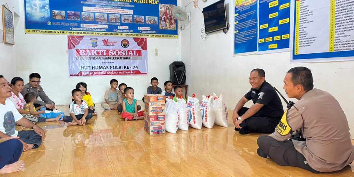 Bidhumas Polda Sumut Gelar Bakti Sosial Sambut HUT Humas Polri ke-74, Wujud Kepedulian untuk Sesama