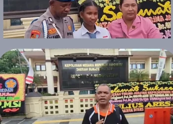 Keluarga Brigadir EDI ALFARIS Gelar Aksi di Depan Polrestabes Medan, Tuntut Keadilan