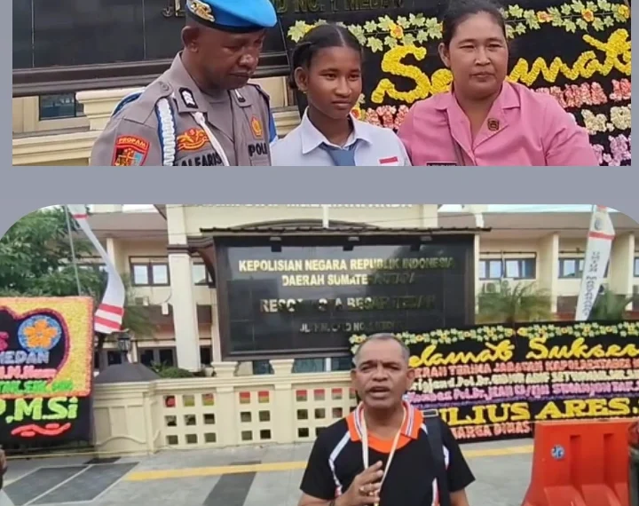 Keluarga Brigadir EDI ALFARIS Gelar Aksi di Depan Polrestabes Medan, Tuntut Keadilan