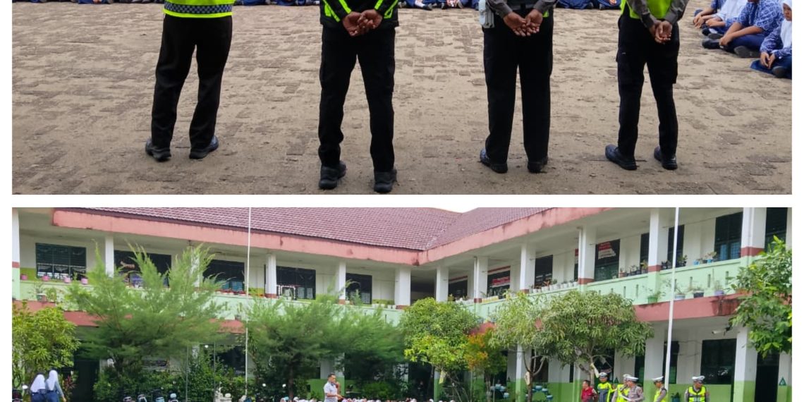 Sat Lantas Polres Sibolga Laksanakan Kegiatan BINLUH “Police Goes To School” di SMP Negeri 3 Sibolga