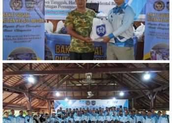 Rutan Kelas I Medan Gelar Fisik Mental dan Disiplin Sekaligus Salurkan 50 Paket Bantuan Sosial di Kampung Ladang