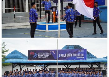 Rutan Kelas I Medan Gelar Upacara Hari Pahlawan 2025: “Pahlawanku Teladanku, Terus Bergerak Melanjutkan Perjuangan”