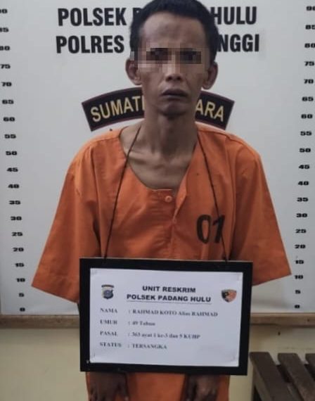 Polsek Padang Hulu Amankan Residivis Kasus Pencurian Dengan Pemberatan