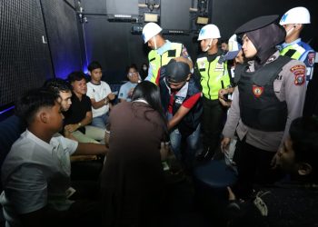 Polda Sumut Dan Tni Terus Gencarkan Razia THM, Tiga Pengunjung Golden Tiger Positif Narkoba