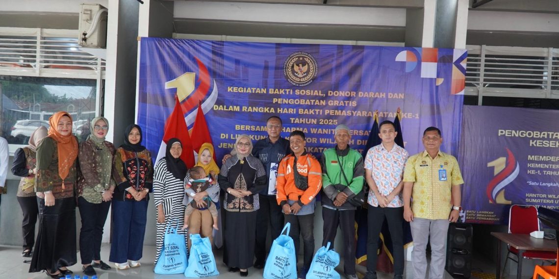 Rutan Kelas I Medan Tebar Manfaat di IMIPAS PEDULI 2025: Kesehatan, Donor Darah, hingga Bansos