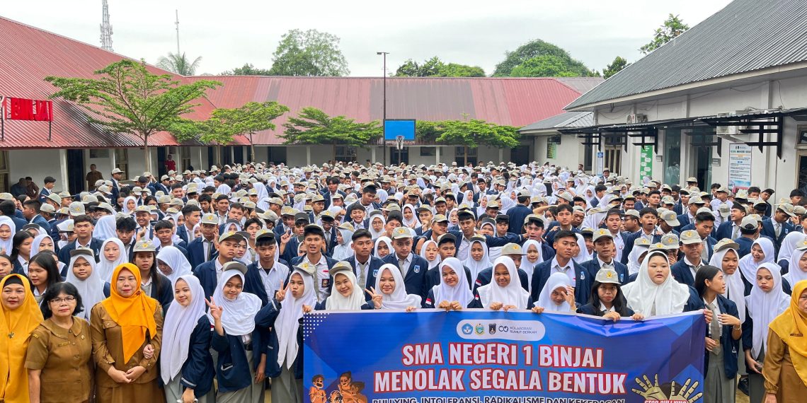 Densus 88 dan Disdik Sumut Deklarasi Serentak di 207 Sekolah Binjai-Langkat : Lawan Radikalisme, Bullying, dan Intoleransi