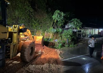 Derasnya Hujan Sebabkan Bencana di Humbahas, Polsek Parlilitan Polres Humbanhas Tetap Siaga