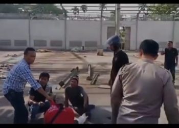Tujuh Pria Curi Besi di Bekas Pabrik Kopi, Ditangkap Polsek Sunggal