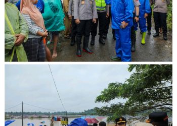 Wakapolda Sumut Tinjau Lokasi Banjir di Perumahan Puri Indah Marindal, Pastikan Penanganan Berjalan Cepat